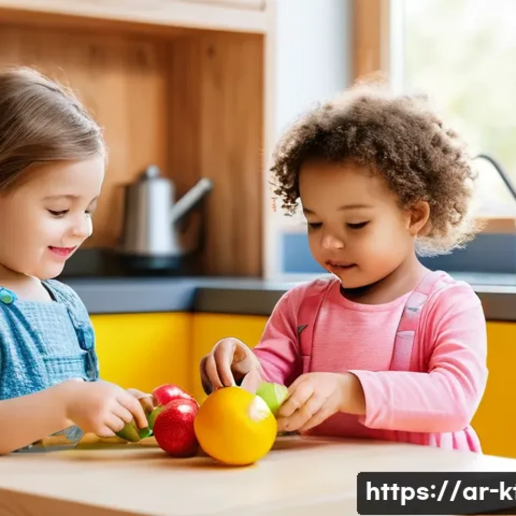 주방완구 제조 공정 - **Prompt:** A vibrant, sun-drenched scene inside a modern, family-friendly home, featuring a beautif...